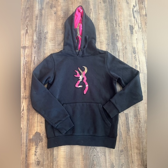 Browning Black and Pink Hoodie - Picture 1 of 3
